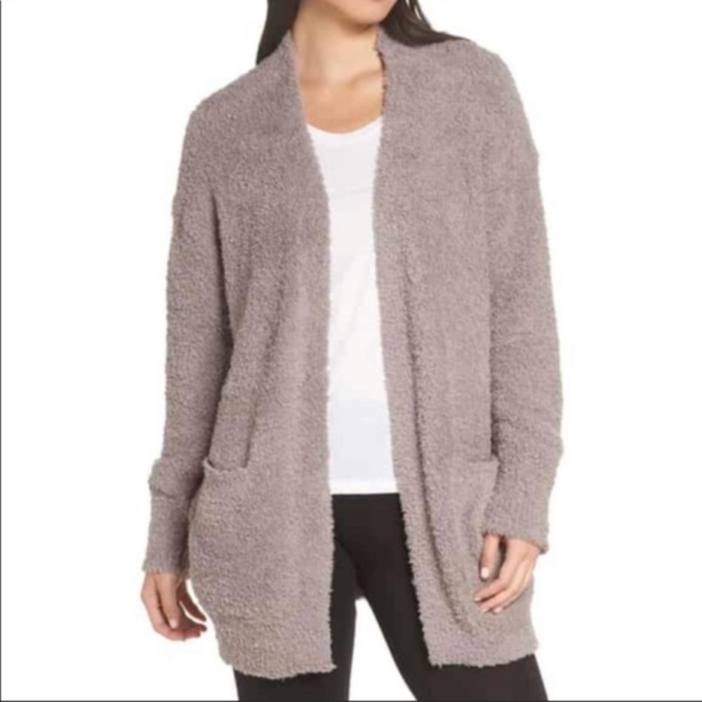 Barefoot Dreams Cozy Chic So Cal Cardigan Driftwood Taupe  Size 1X